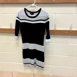 Mossimo Supply Co. Black and Cream Sweater Dress